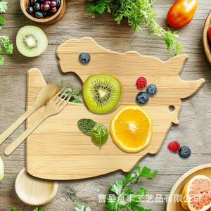 Planche à découper en bambou en forme de cheval Zhuofeng pour la préparation des aliments en cuisine, plateau de service décoratif - Product Image 1