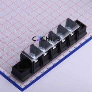 KF88SM-16.0-5P Barrier Terminal Block Through hole Component (THT),P=16mm Connector With Cover Plate 16mm 1x5P Straight Pin - Product Image 1