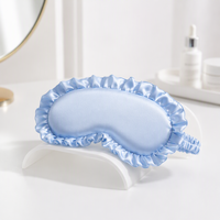 Masque de sommeil en satin de soie, occultant, double face, doux, confortable et élastique