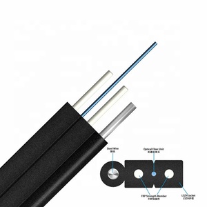 Câble de branchement domestique 1 km FRP KFRP FTTH Fibre Optique G657A G652D G657A1 Intérieur 1 2 4 Cœurs Noir ou Blanc 1 à 12 Aérien/Canalisation - Product Image 2