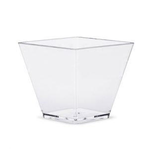 Wholesaler 2 oz Square Clear <b>Plastic</b> Dessert <b>Cups</b> Mini Dessert <b>Cups</b> Clear Reusable Small Appetizer <b>Cup</b> for Parfait - Product Image 4