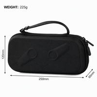 Étui de transport rigide en EVA pour ANBERNIC RG557 et GameSir G8+ 250x120x60mm, pochette de rangement antichoc
