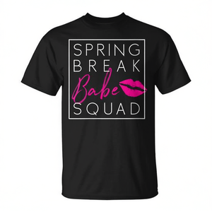 Tenue de printemps pour femmes pour les vacances en filles - T-shirt 'Babe Squad' - Produit promotionnel - Product Image 2