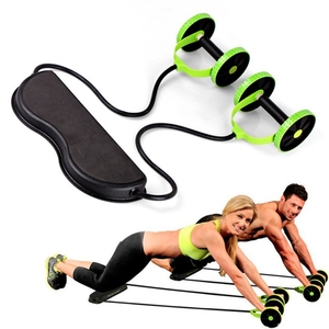 Equipo de entrenamiento para adelgazar, rodillo de doble rueda Abdominal para Fitness profesional, gimnasio, cintura - Product Image 5