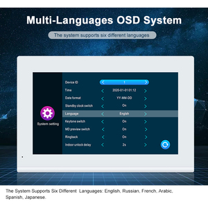 2 có dây căn hộ hệ thống intercom 7 inch màn hình 1080p chuông cửa máy ảnh tuya thông minh Video intercom Door Phone - Product Image 4