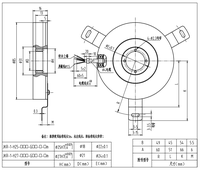 Encodeur à arbre creux absolu JKR-1 ultra-fin et haute résolution