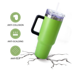 Taza termo de diseño Popular, regalo, precio de <span class=keywords><strong>compra</strong></span> a granel, acero inoxidable, 304, impresión personalizada aislada, Taza Termo de coche de 40oz con tapas patentadas - Product Image 6