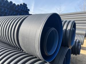 DN600 Đen PE nhựa cống <span class=keywords><strong>HDPE</strong></span> ống 18 12 inch Nhựa Lớn đôi tường sóng cống ống - Product Image 5