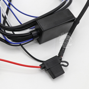 ホット販売オートバイランプワイヤーハーネスアセンブリ1-2ストロボスポットライトスイッチリモートタイプA-D - Product Image 4