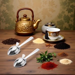 Infusor de Té de Acero Inoxidable para Té Suelto, Caja Infusora de Metal Plateado, Cuchara Coladora de Té de Acero Inoxidable - Product Image 4