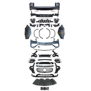 GLC63 AMG look design Conversion BodyKit pare-chocs avant arrière pour <span class=keywords><strong>Mercedes</strong></span> Benz <span class=keywords><strong>GLC</strong></span> Class X253 W253 SUV 2015 2016 2017 <span class=keywords><strong>2018</strong></span> 2019 - Product Image 6