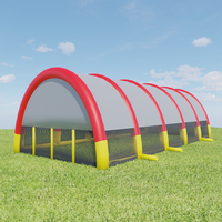 Bunkers de paintball gonflables personnalisés, imperméables et durables, tente tunnel pour terrain de sport, utilisation intérieure/extérieure
