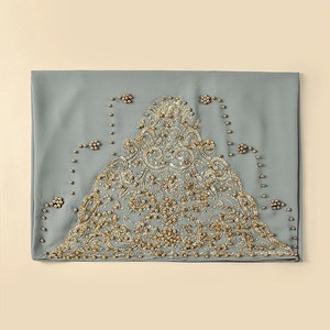 Ethnic Style Headscarf Chiffon <b>Beaded</b> Long <b>Scarf</b> Fashionable Popular Shawl Headscarf <b>Wholesale</b> Classic Chiffon Hijab - Product Image 2