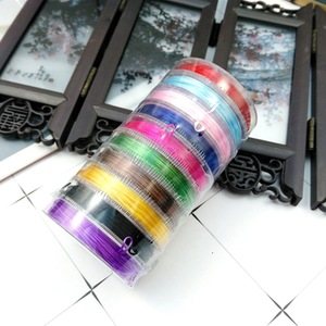 Fil élastique à petit cercle pour bracelet DIY, cordon élastique perlé fait main, matériel de bijouterie - Product Image 4