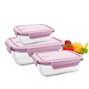 Kho Bento Trưa Box | Bữa Ăn Prep Container | 7 Gói 3 Ngăn Nhựa Chia Thực Phẩm Lưu Trữ Container Box