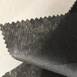 100 Polyester reinforced stitch bond Interlining fusing brushed nonwoven buckram fabric