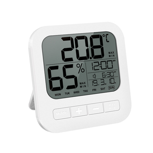 Plasti pequenos dígitos eletrônicos <span class=keywords><strong>lcd</strong></span> indoor mesa relógio temperatura <span class=keywords><strong>display</strong></span> para casa - Product Image 2