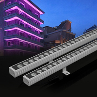 Lámpara LED Lineal RGB para Exteriores de Hotel, de Aluminio, con Clasificación IP65, Resistente al Agua, de Alta Calidad