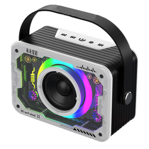 Custom Wholesale Mecha Transparent Style Portable Wireless <b>Speaker</b> WithMic <b>Mini</b> Outdoor Machine <b>Speaker</b> - Product Image 5