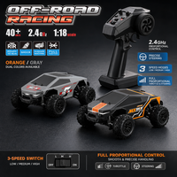 Voiture RC 4x4 haute vitesse 1:18 2,4 GHz, buggy tout-terrain télécommandé entièrement proportionnel avec barre anti-basculement, câble USB YH18003 80m
