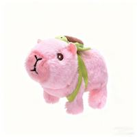 Sac à dos en peluche électrique Capybara avec effets sonores et de marche, jouet électronique pour enfants