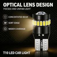 Ampoule LED CANBUS T10 W5W 194 168 avec 18 LED SMD 3014 et lentille, sans erreur, pour feux de position latéraux, plaque d'immatriculation et tableau de bord de voiture
