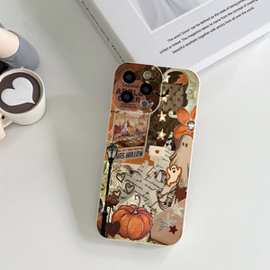 Hạnh Phúc mùa thu mùa thu lá TPU trường hợp điện thoại Iphone 15 Pro Max SE bí ngô thiết kế bìa bảo vệ iPhone 14 Pro cộng với Halloween chủ đề - Product Image 3