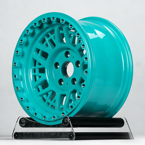 17-24 Inch Bright Cyan Off-Road Forged Wheels with Beadlock Ring | 17x9 Fit for Tank 300 Retrofit &amp; Upgrade - Product Image 2