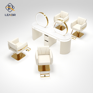 Muebles de Salón al por Mayor, Sillas de Salón, Silla de Estilismo, Fundas Antiguas para Salón de Peluquería, Silla de Barbero Dorada - Product Image 1
