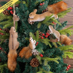 Figurines d'animaux miniatures de dessin animé à faire soi-même, souris et écureuils mignons, mini-artisanat en mousse pour la décoration de bureau, de jardin et de la maison - Product Image 1
