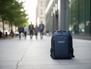 Zaino da uomo in poliestere con stampa di lettere e scomparto per laptop, per tutte le stagioni - Product Image 2