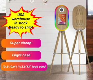 Grain wooden ipad <strong>Photo</strong> <strong>Booth</strong> with Dslr <strong>Photo</strong> <strong>Booth</strong> to Camera Selfie <strong>Photo</strong> <strong>Booth</strong> Machine for Party Events - Product Image 4