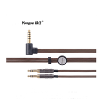 Câble pour casque Yongse Horizon en cuivre monocristallin, 4,4 mm équilibré double face, 3,5 mm, 1,2 m pour une écoute HIFI