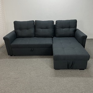 Space Saving Dual Use Corner <b>Sofa</b> <b>Bed</b> Fold <b>Pull</b> <b>Out</b> Mechanism With Under Seat Storage For Living Room Household Furniture - Product Image 4