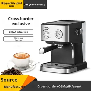Máy pha cà phê Espresso bán tự động cao áp tích hợp chức năng tạo bọt sữa dùng trong gia đình, dành cho xuất khẩu quốc tế - Product Image 5