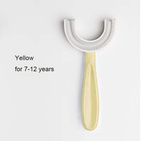 Brosse à dents en forme de U de conception de nettoyage des dents orales de qualité supérieure 360 pour les tout-petits de 2 à 6 ans