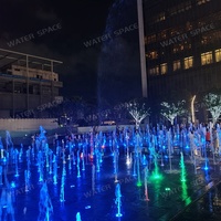 Fuente Musical de Agua con Luces LED RGB para Exteriores, Programable, Decoración para Plazas Urbanas Grandes