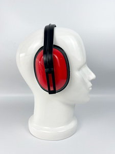 <span class=keywords><strong>Casque</strong></span> anti-bruit professionnel rouge résistant aux chocs avec coussinets d'oreille souples - Product Image 2