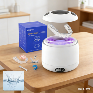 Limpiador Ultrasónico Eléctrico UV de Tipo Dividido para Retenedores Dentales y Aparatos Ortodóncicos con Capacidad de 200 ml para Uso Doméstico - Product Image 6