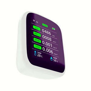 8 1 çok fonksiyonlu taşınabilir IP54 anma USB tip-c hava kalitesi izleme Co2 <span class=keywords><strong>Pm2.5</strong></span> Hcho ofis için 1.0 nem sıcaklık dedektörü - Product Image 5