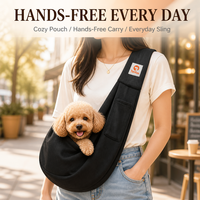 Starrise Evcil Hayvan Taşıma Çantası Çapraz Askılı Küçük Köpek Kedi Çantası Eller Serbest Omuz Çantası Rahat Ayarlanabilir Cepli Günlük Yürüyüş Polyester