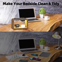 Chargeur sans fil 5 in1 pour chargeurs iphone charge rapide lampe de nuit pour Airpods pour montre 8 7 SE produits les plus vendus 2024 bois
