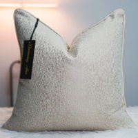 Housse de coussin décorative pour canapé de maison/hôtel 18*18 pouces, housse de coussin géométrique en jacquard avec fermeture éclair invisible