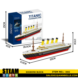 Ensemble de micro-blocs Titanic unisexe de plus de 1860 pièces, blocs de construction en plastique populaires pour enfants, briques de diamant, mini-blocs de construction de navire avec <span class=keywords><strong>CPC</strong></span> CE - Product Image 6
