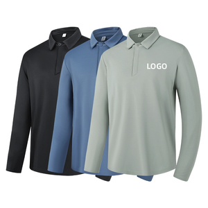 Venta al por mayor para hombre gimnasio ropa deportiva de secado rápido Slim Fit negro manga larga pulóver otoño Fitness camiseta de tela de punto - Product Image 4