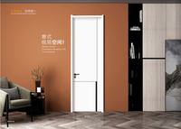 모던 디자인 방음 호텔 도어 내부 욕실 방수 ABS PVC 인테리어 WPC 도어 룸용 도어 스킨