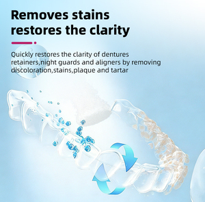 Tabletas Efervescentes de Menta para Limpiar Dentaduras Postizas, Marca Too Care Ce Iso Supplier Oem, Eliminan la Placa - Product Image 4