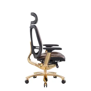 Moderno di lusso in pelle comode girevole per ufficio schienale alto boss sedia ergonomica per il capo e ceo e direttore e presidente