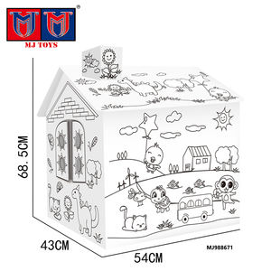 OEM çocuk eğitim Diy 3D Doodle çizim karton oyuncak seti renk kalem ev oyuncak renk karton boyama oyuncak - Product Image 4