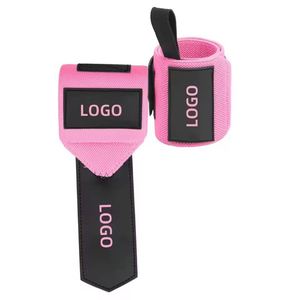 Roegadyn Bandes de poignet en nylon pour musculation, grande élasticité, résistantes, logo personnalisé, pour haltérophilie - Product Image 1
